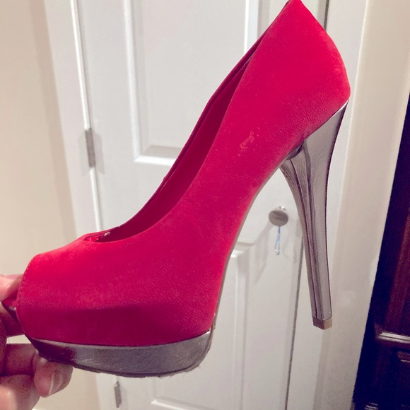 Red platform shoes - Picture 1 of 1